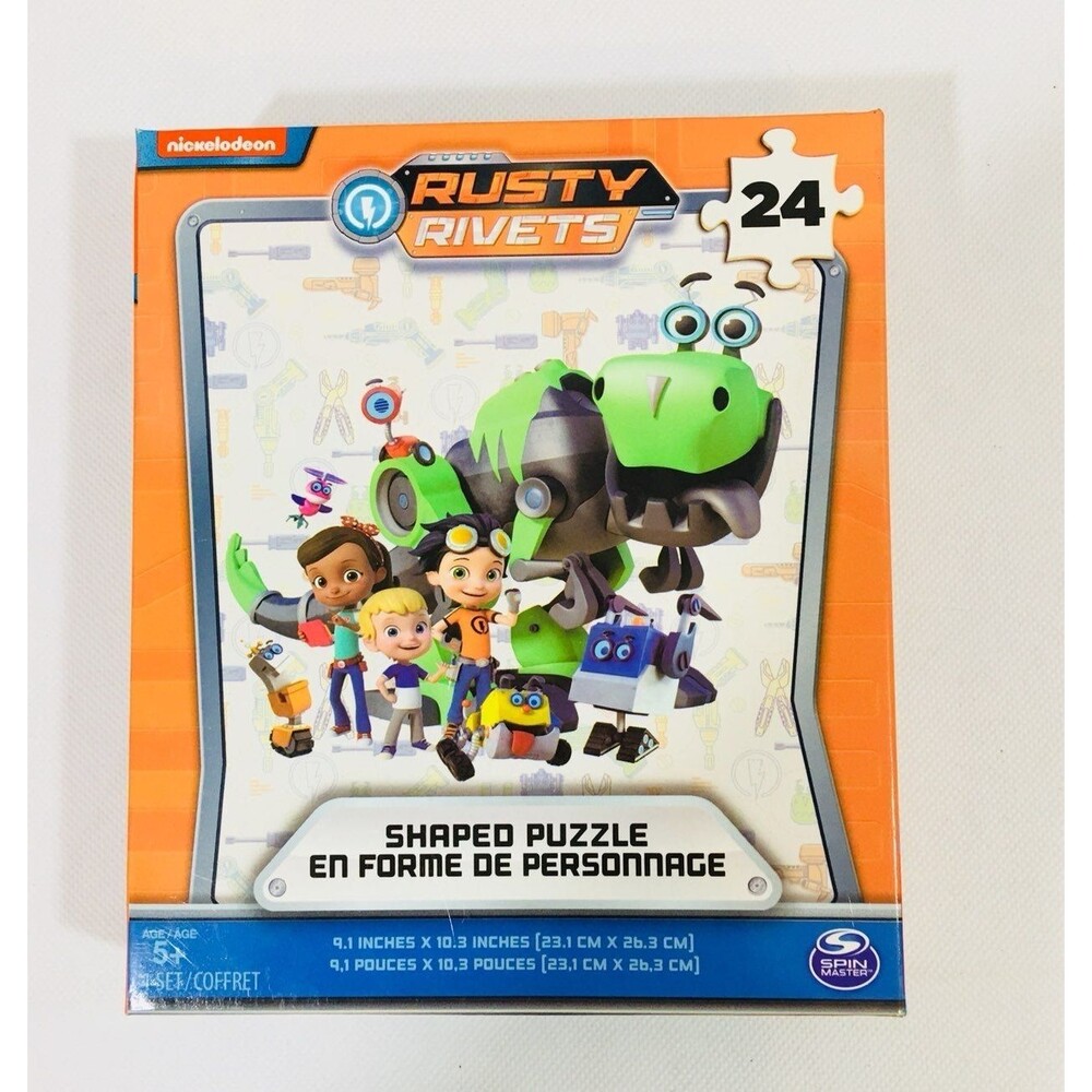 Rusty Rivets Oval Shaped Puzzle 24 Piece Nickelodeon Birthday Christmas Stocking